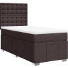 Box spring postel s matrací 90x200 cm textil [3293866] (Barva Tmavě šedá)