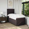 Box spring postel s matrací 90x200 cm textil [3293866] (Barva Tmavě šedá)