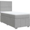 Box spring postel s matrací 90x200 cm textil [3293845] (Barva Tmavě šedá)