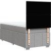 Box spring postel s matrací 90x200 cm textil [3293845] (Barva Tmavě šedá)