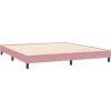 Postel Box Spring s matracemi 180x220 cm samet [3317411] (Barva Černá)