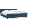 Postel Box Spring s matracemi 180x220 cm samet [3317411] (Barva Černá)