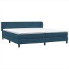 Postel Box Spring s matracemi 180x220 cm samet [3317411] (Barva Černá)