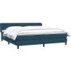 Postel Box Spring s matracemi 180x220 cm samet [3317411] (Barva Černá)