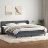 Postel Box Spring s matracemi 180x220 cm samet [3317411] (Barva Černá)