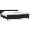 Postel Box Spring s matracemi 180x220 cm samet [3317411] (Barva Černá)