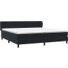 Postel Box Spring s matracemi 180x220 cm samet [3317411] (Barva Černá)