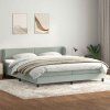 Postel Box Spring s matracemi 180x220 cm samet [3317411] (Barva Černá)
