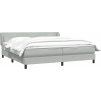 Postel Box Spring s matracemi 180x220 cm samet [3317411] (Barva Černá)