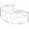 Box spring postel s matrací 90x220 cm samet [3318313] (Barva Tmavě moddrá)