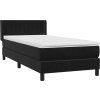 Box spring postel s matrací 90x220 cm samet [3318313] (Barva Tmavě moddrá)