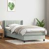 Box spring postel s matrací 90x220 cm samet [3318313] (Barva Tmavě moddrá)