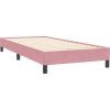 Box spring postel s matrací 90x220 cm samet [3318313] (Barva Tmavě moddrá)