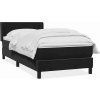 Box spring postel s matrací 90x220 cm samet [3318313] (Barva Tmavě moddrá)