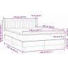 Box spring postel s matrací 140x220 cm samet [3318322] (Barva Tmavě šedá)