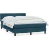 Box spring postel s matrací 140x220 cm samet [3318322] (Barva Tmavě šedá)