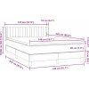 Box spring postel s matrací 140x220 cm samet [3318322] (Barva Tmavě šedá)