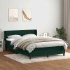 Box spring postel s matrací 140x220 cm samet [3318322] (Barva Tmavě šedá)