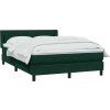 Box spring postel s matrací 140x220 cm samet [3318322] (Barva Tmavě šedá)