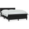 Box spring postel s matrací 140x220 cm samet [3318322] (Barva Tmavě šedá)