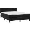 Box spring postel s matrací 140x220 cm samet [3318322] (Barva Tmavě šedá)