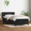 Box spring postel s matrací 90x220 cm samet [3317974] (Barva Tmavě šedá)