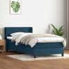 Box spring postel s matrací 90x220 cm samet [3317974] (Barva Tmavě šedá)