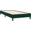 Box spring postel s matrací 90x220 cm samet [3317974] (Barva Tmavě šedá)