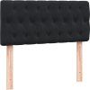 Box spring postel s matrací a LED 90x210 cm samet [3317155] (Barva Tmavě moddrá)
