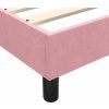 Box spring postel s matrací a LED 90x210 cm samet [3317155] (Barva Tmavě moddrá)