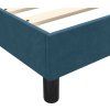 Box spring postel s matrací a LED 90x210 cm samet [3317155] (Barva Tmavě moddrá)