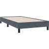 Box spring postel s matrací a LED 90x210 cm samet [3317155] (Barva Tmavě moddrá)