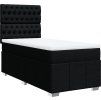 Box spring postel s matrací 90x200 cm textil [3291563] (Barva Krémová)