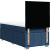 Box spring postel s matrací 90x200 cm textil [3291556] (Barva Krémová)