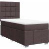 Box spring postel s matrací 90x200 cm textil [3291556] (Barva Krémová)
