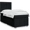 Box spring postel s matrací 90x200 cm textil [3291556] (Barva Krémová)