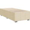 Box spring postel s matrací 90x200 cm textil [3293863] (Barva Krémová)