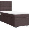 Box spring postel s matrací 90x200 cm textil [3293856] (Barva Krémová)