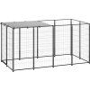 Psí kotec 2,42 m² ocel [3082199] (Barva Černá)