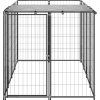 Psí kotec 2,42 m² ocel [3082199] (Barva Černá)