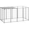Psí kotec 2,42 m² ocel [3082199] (Barva Černá)