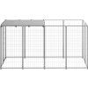 Psí kotec 2,42 m² ocel [3082199] (Barva Černá)