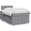 Box spring postel s matrací 120x200 cm textil [3287050] (Barva Tmavě šedá)