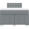 Box spring postel s matrací 120x200 cm textil [3287050] (Barva Tmavě šedá)