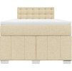 Box spring postel s matrací 120x200 cm textil [3287050] (Barva Tmavě šedá)
