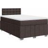 Box spring postel s matrací 120x200 cm textil [3287050] (Barva Tmavě šedá)
