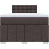 Box spring postel s matrací 120x200 cm textil [3287050] (Barva Tmavě šedá)