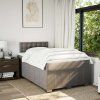 Box spring postel s matrací 120x200 cm textil [3287050] (Barva Tmavě šedá)