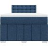 Box spring postel s matrací 120x200 cm textil [3287050] (Barva Tmavě šedá)