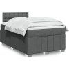 Box spring postel s matrací 120x200 cm textil [3287050] (Barva Tmavě šedá)